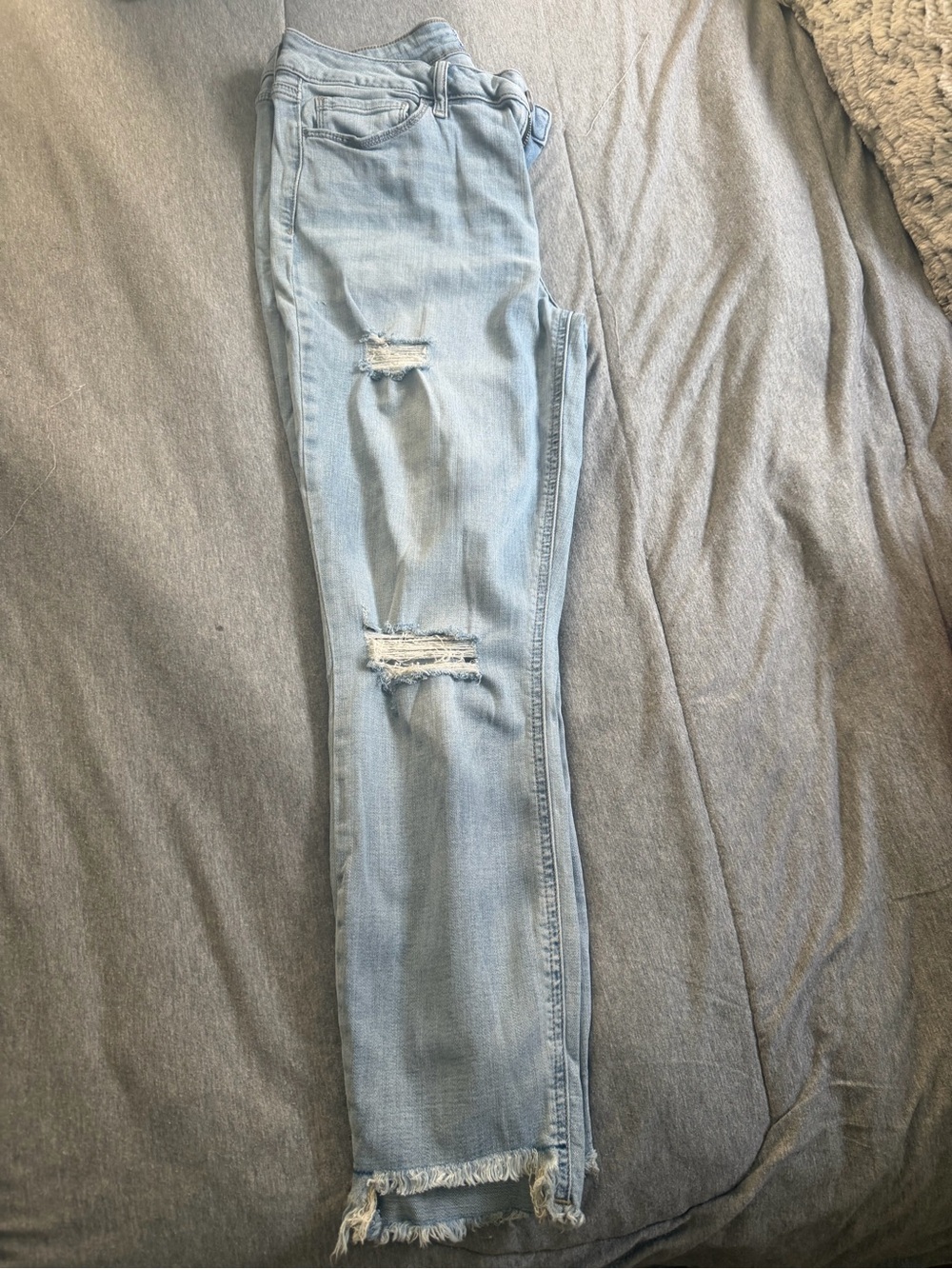 Light Blue Distressed Women’s Jeans